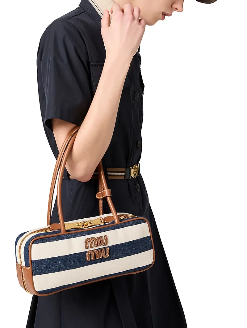 Beau Canvas And Leather Bag
