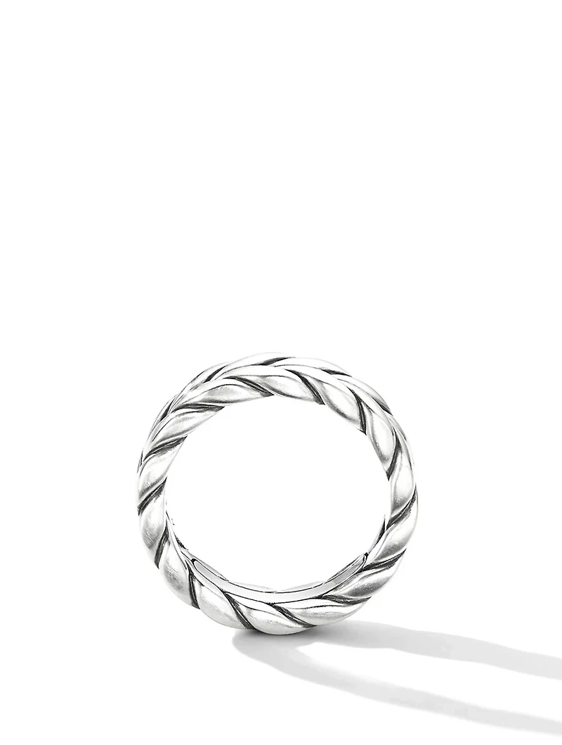 Chevron Band Ring Sterling Silver