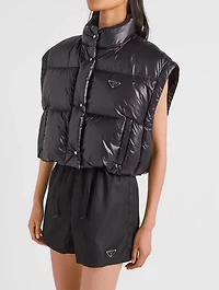 Re-nylon Cropped Convertible Down Jacket