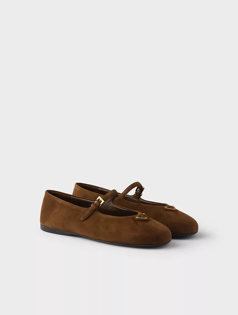 Suede Ballerinas