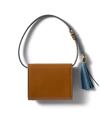 Leather Wallet With Shoulder Strap