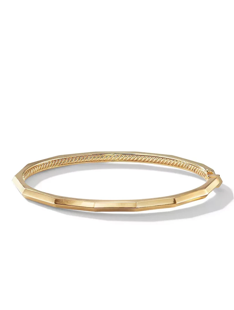 Stax Faceted Bracelet 18k Yellow Gold
