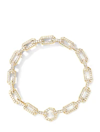 Pavé Chain Bracelet 18k Yellow Gold With Diamonds