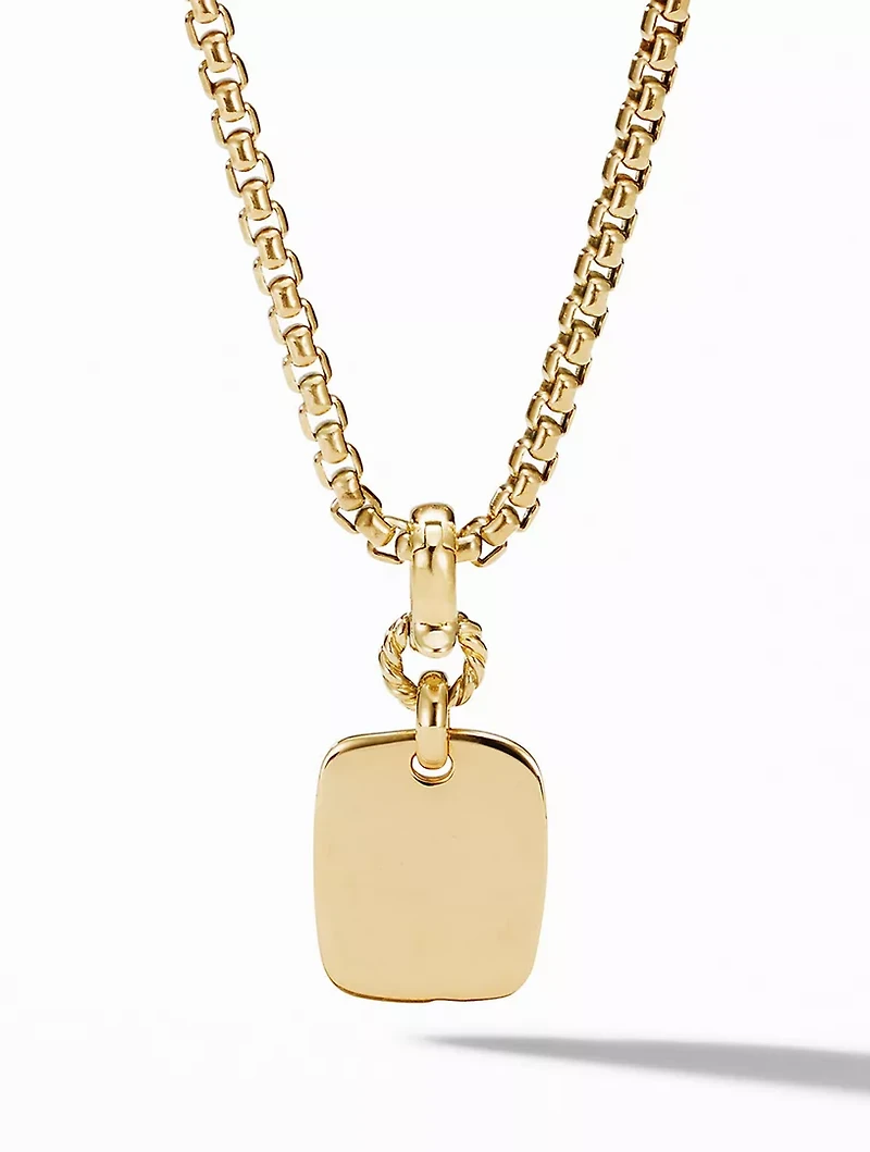 Sy Heart Amulet In 18k Yellow Gold
