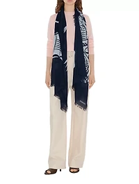 Wide Ekd Wool Scarf
