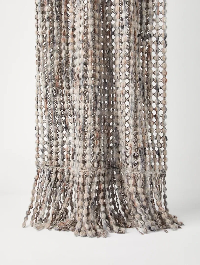 Balloon Net Knit Scarf