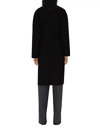 Reversible Wool Wrap Coat