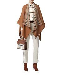 Icon Stripe Wool Reversible Cape