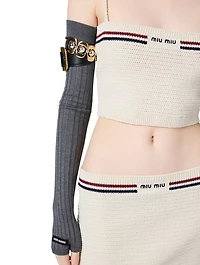 Cotton Knit Miniskirt