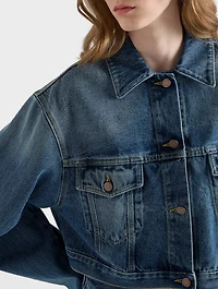 Denim Blouson Jacket