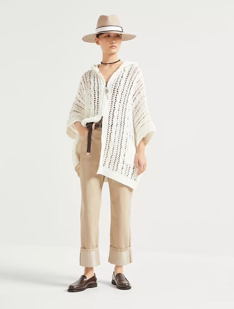 Cable & Mesh Cardigan