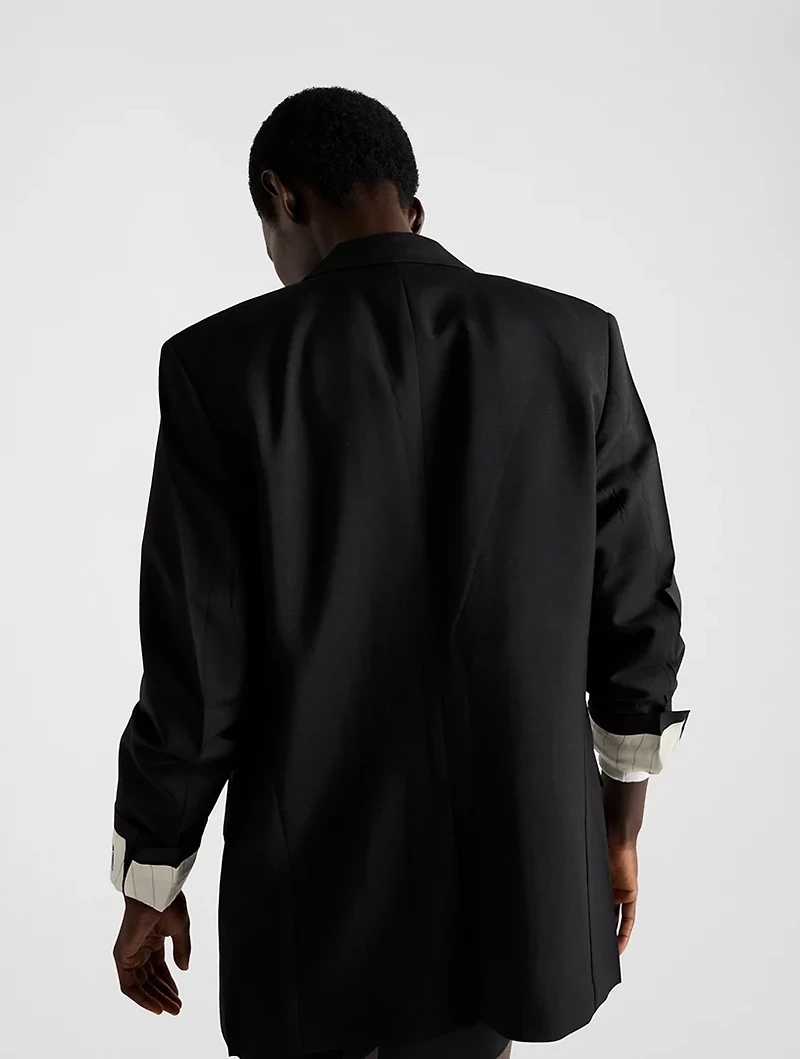 Single-breasted Kid Mohair Jacket