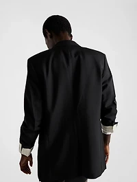 Single-breasted Kid Mohair Jacket