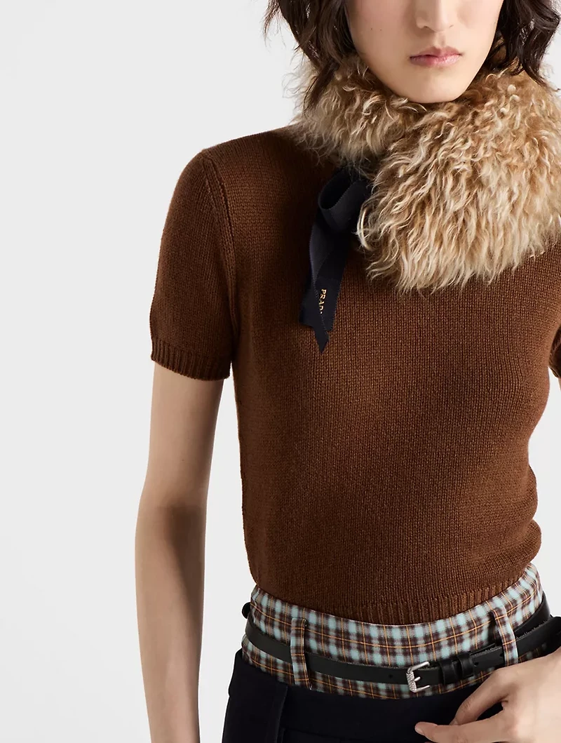 Short-sleeved Cashmere Sweater