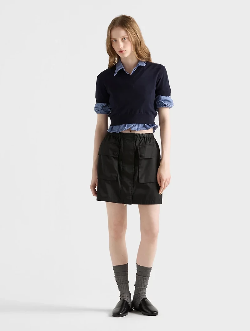 Re-nylon Miniskirt