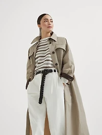 Trench Coat With Monili