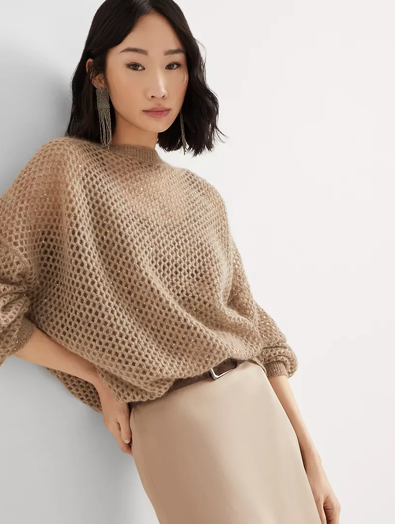 Dazzling Mesh Sweater
