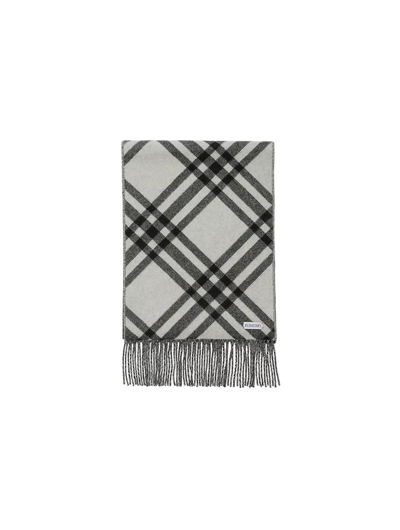 Check Cashmere Scarf