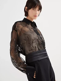 Flora Embroidery Shirt