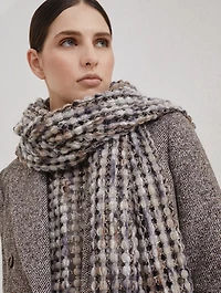 Balloon Net Knit Scarf