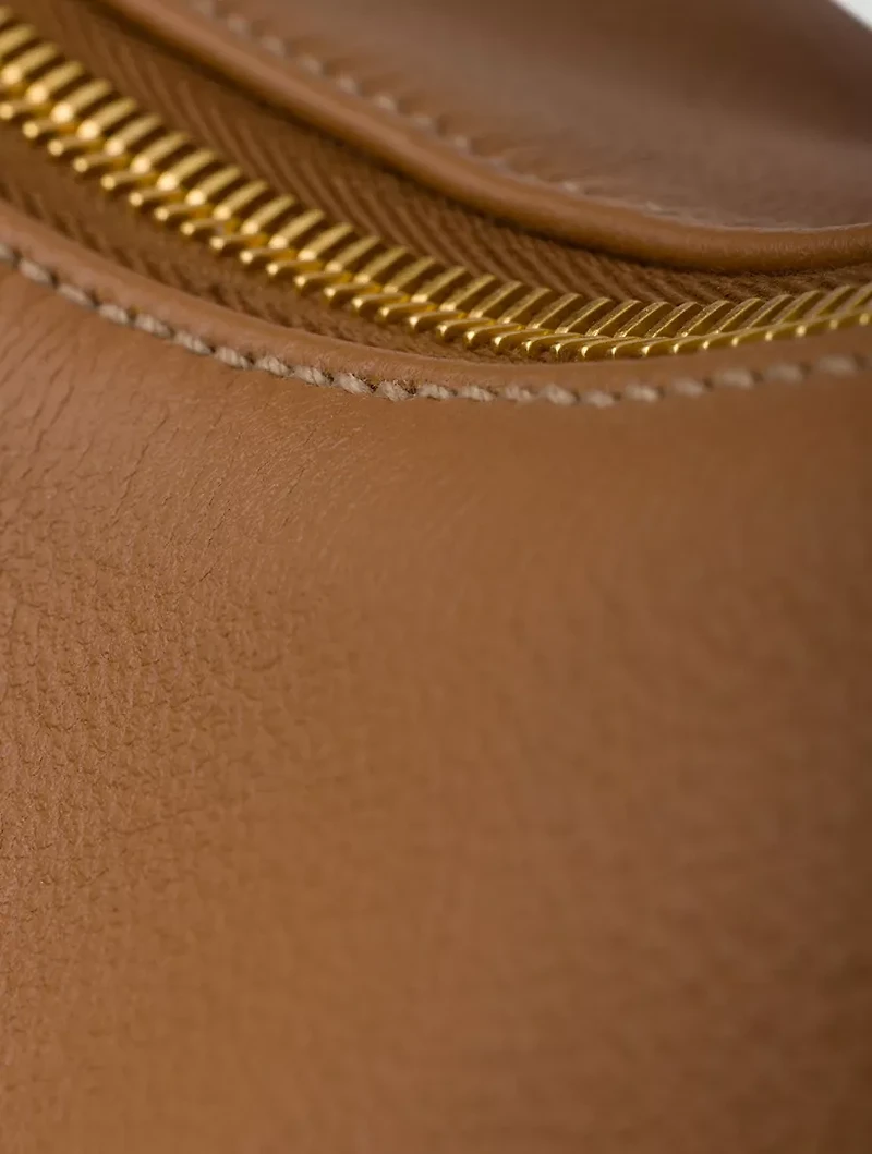 Prada Aimée Large Leather Shoulder Bag