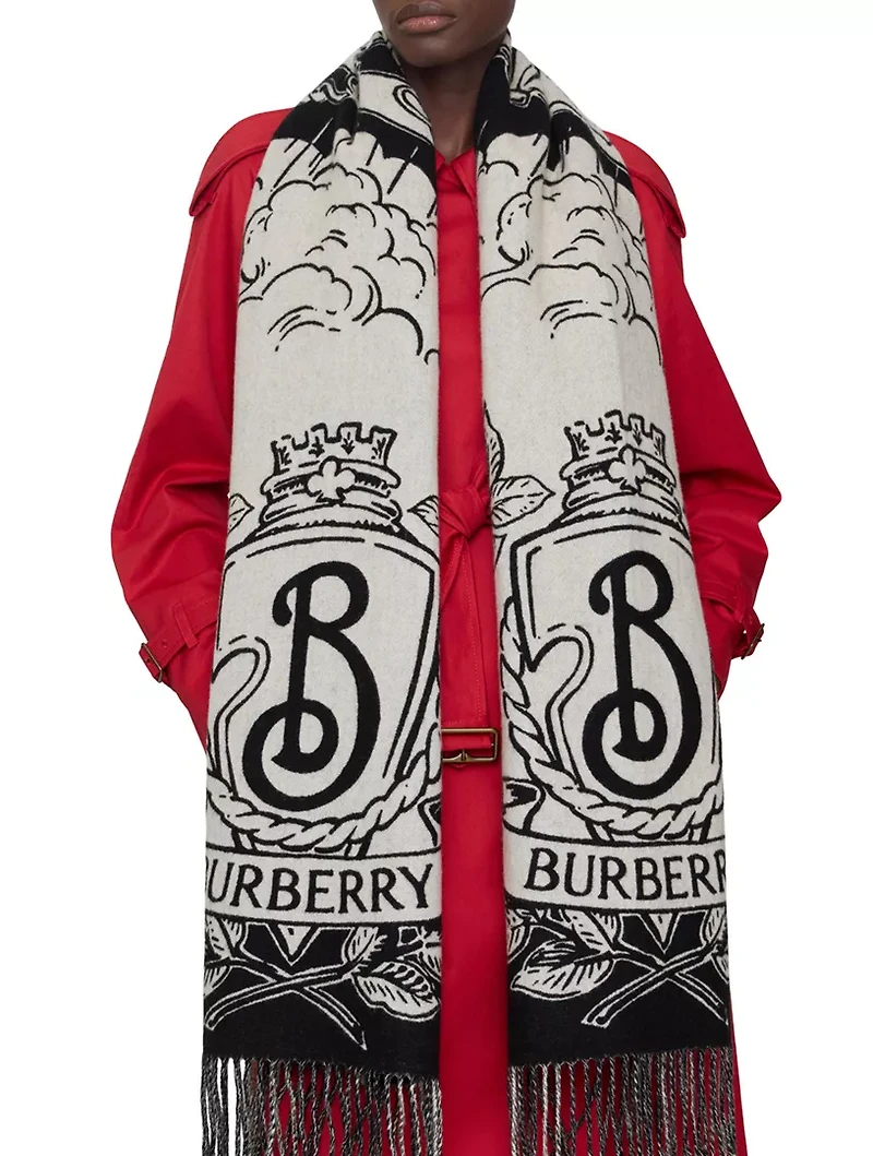 Wide Reversible Stormy Knight Scarf