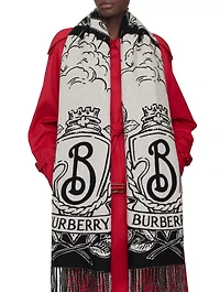 Wide Reversible Stormy Knight Scarf