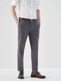 Virgin Wool Flannel Trousers