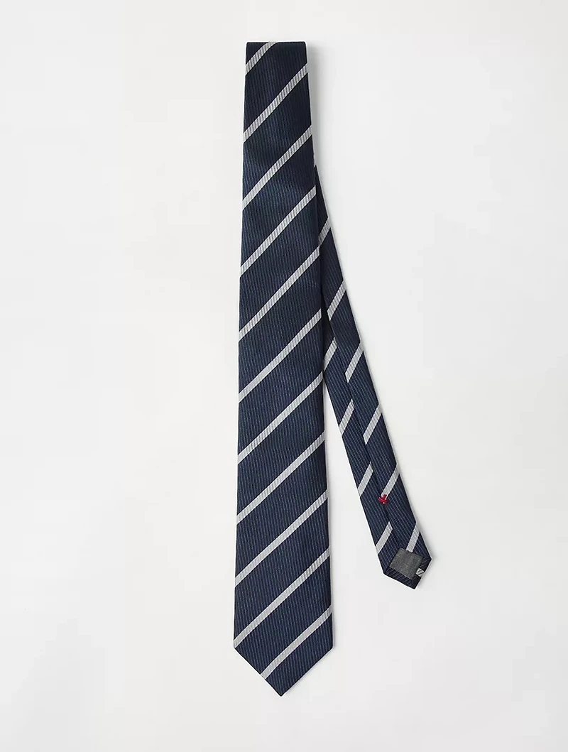Striped Silk Necktie
