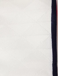 Printed Silk Twill Jacquard Skinny Scarf