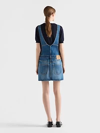 Denim Bib Overall Mini-dress