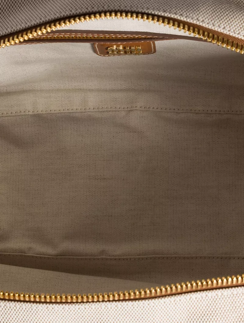 Beau Canvas And Leather Bag