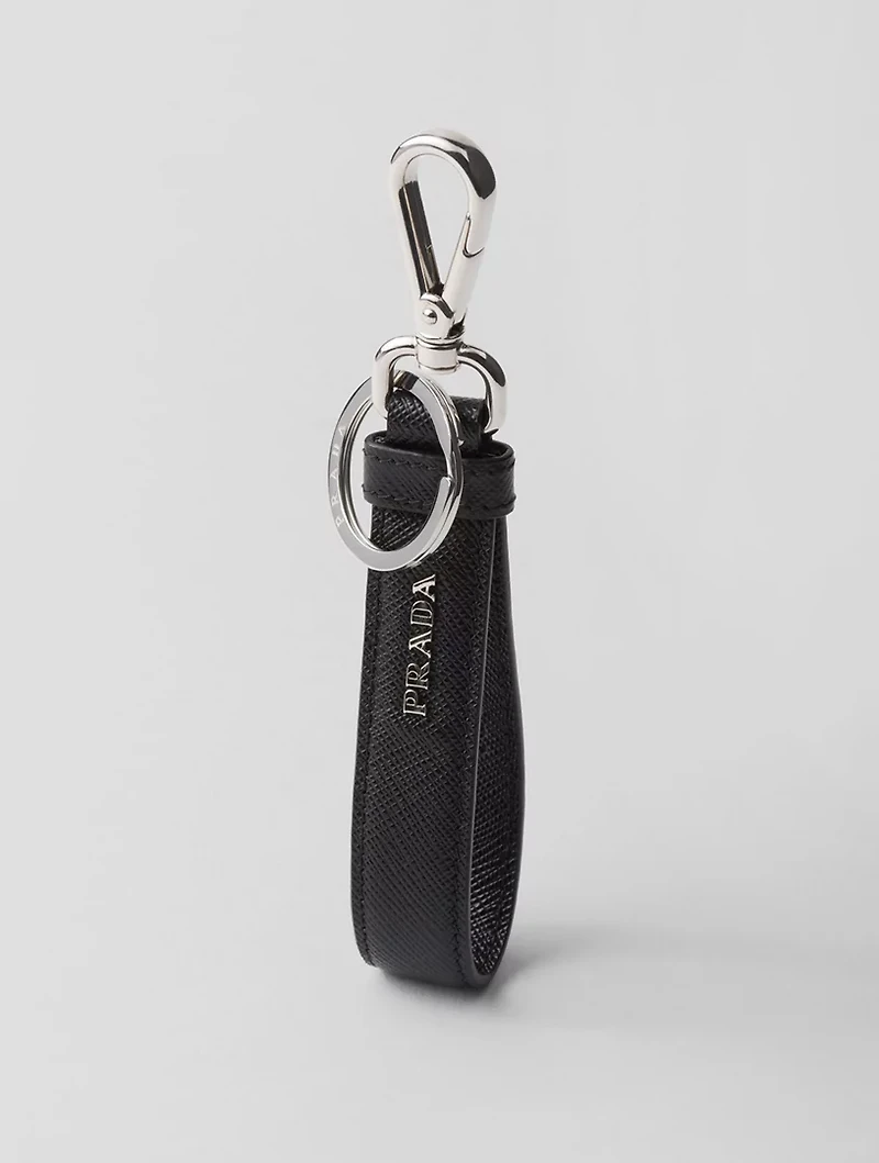 Saffiano Leather Keychain