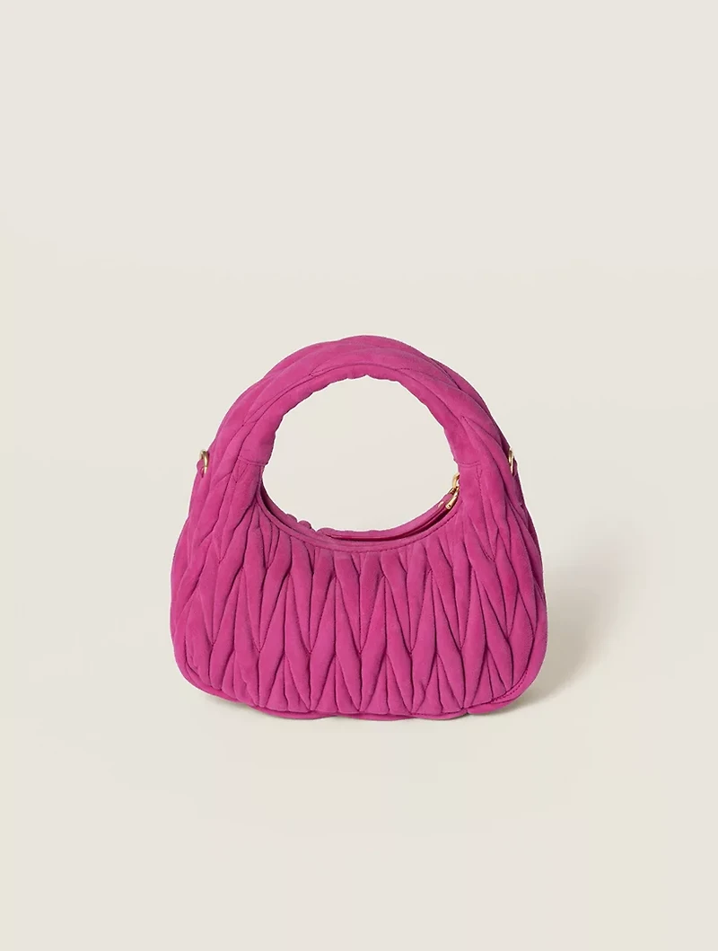 Wander Matelassé Suede Bag