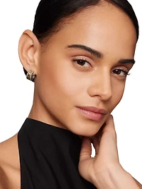 Cable Collectibles® Huggie Hoop Earrings In Sterling Silver With 14k Yellow Gold, 15.6mm