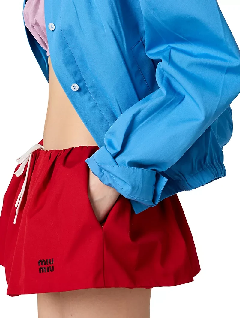 Poplin Miniskirt