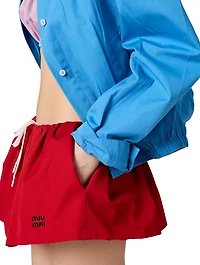 Poplin Miniskirt