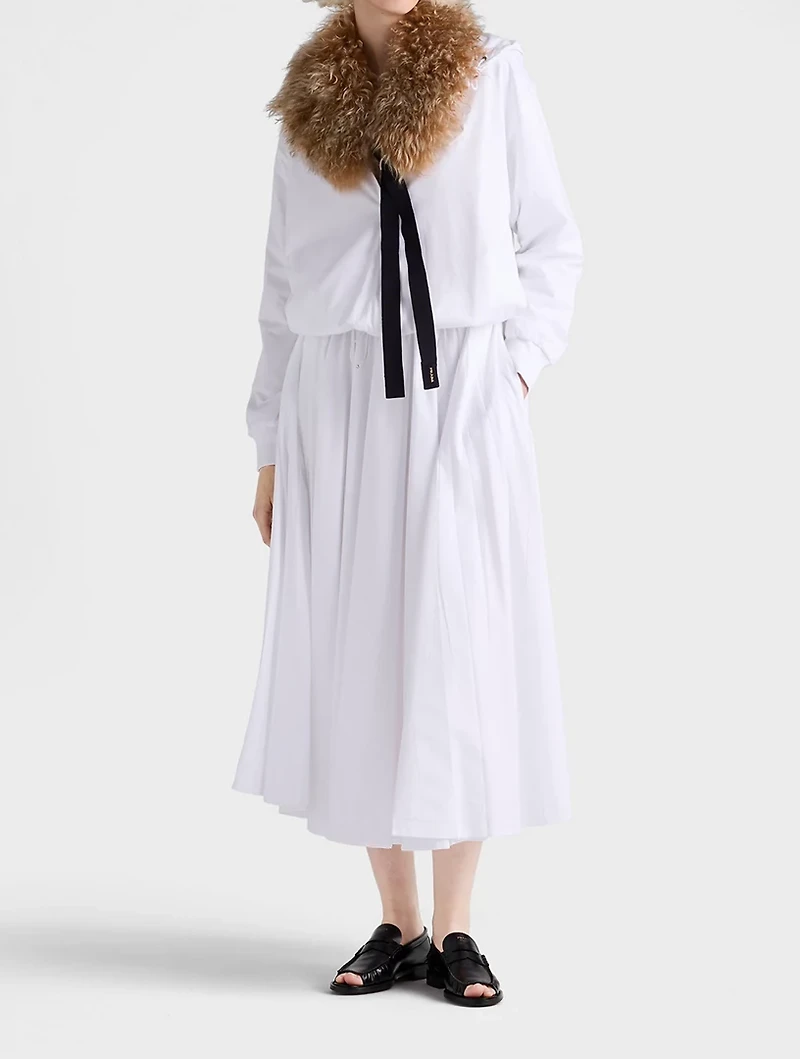 Reversible Cotton Jersey And Re-nylon Circle Skirt