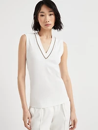 Ribbed Jersey Top