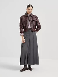 Long Pleated Skirt