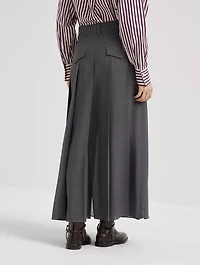 Long Pleated Skirt