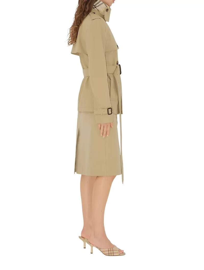 Cotton Blend Trench Jacket