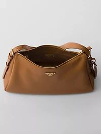 Prada Aimée Large Leather Shoulder Bag