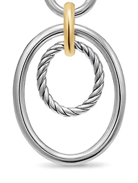 Dy Mercer® Mobile Drop Earrings In Sterling Silver With 18k Yellow Gold, 65.7mm