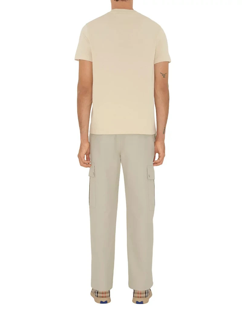Check Label Cotton T-shirt