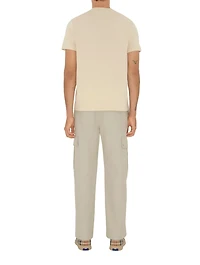 Check Label Cotton T-shirt