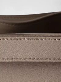 Prada Buckle Small Leather Handbag With Double Belt