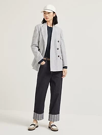 Ribbed Openwork Sweater