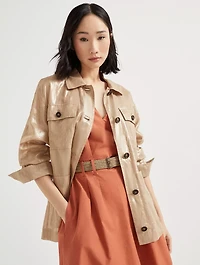 Lamé Outerwear Jacket