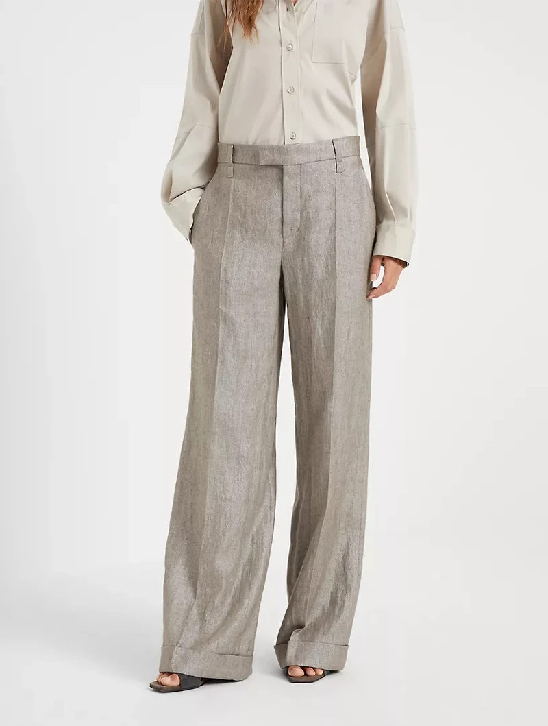 Loose Flared Trousers